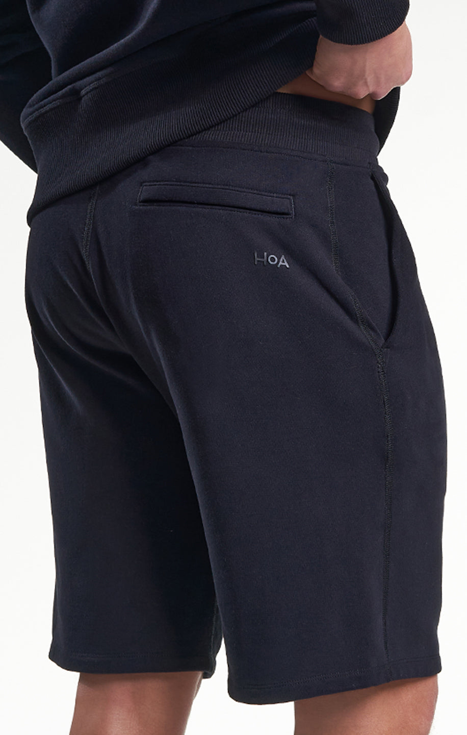 Mens Casual Sweat Short Black