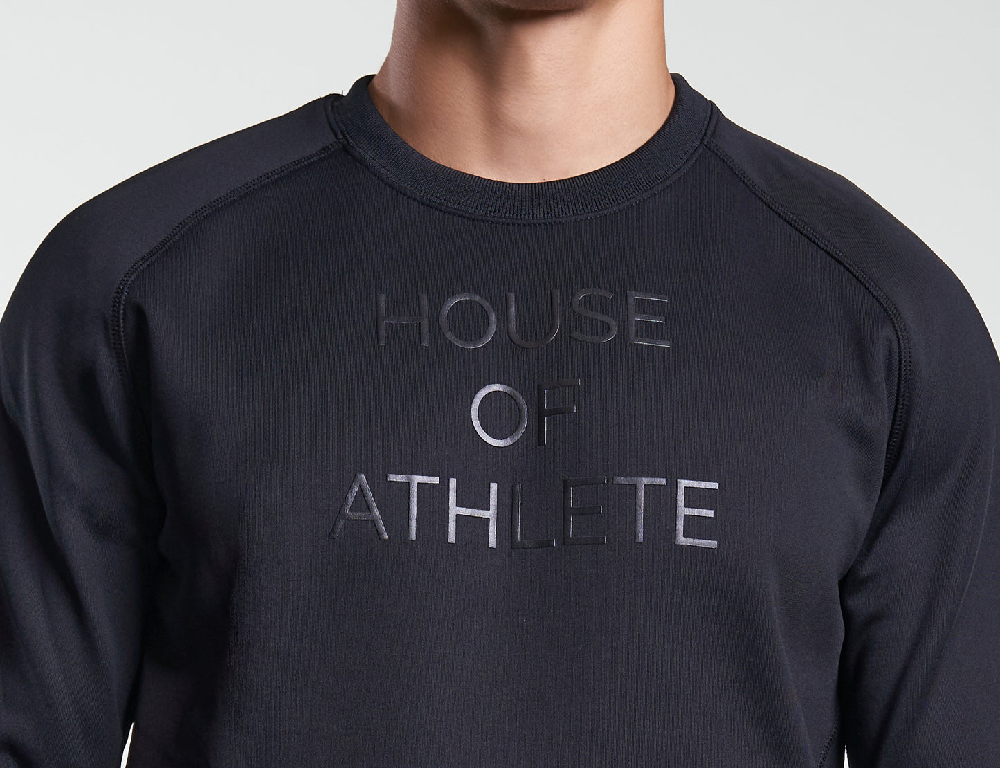 Mens Tech Fleece Logo Crewneck