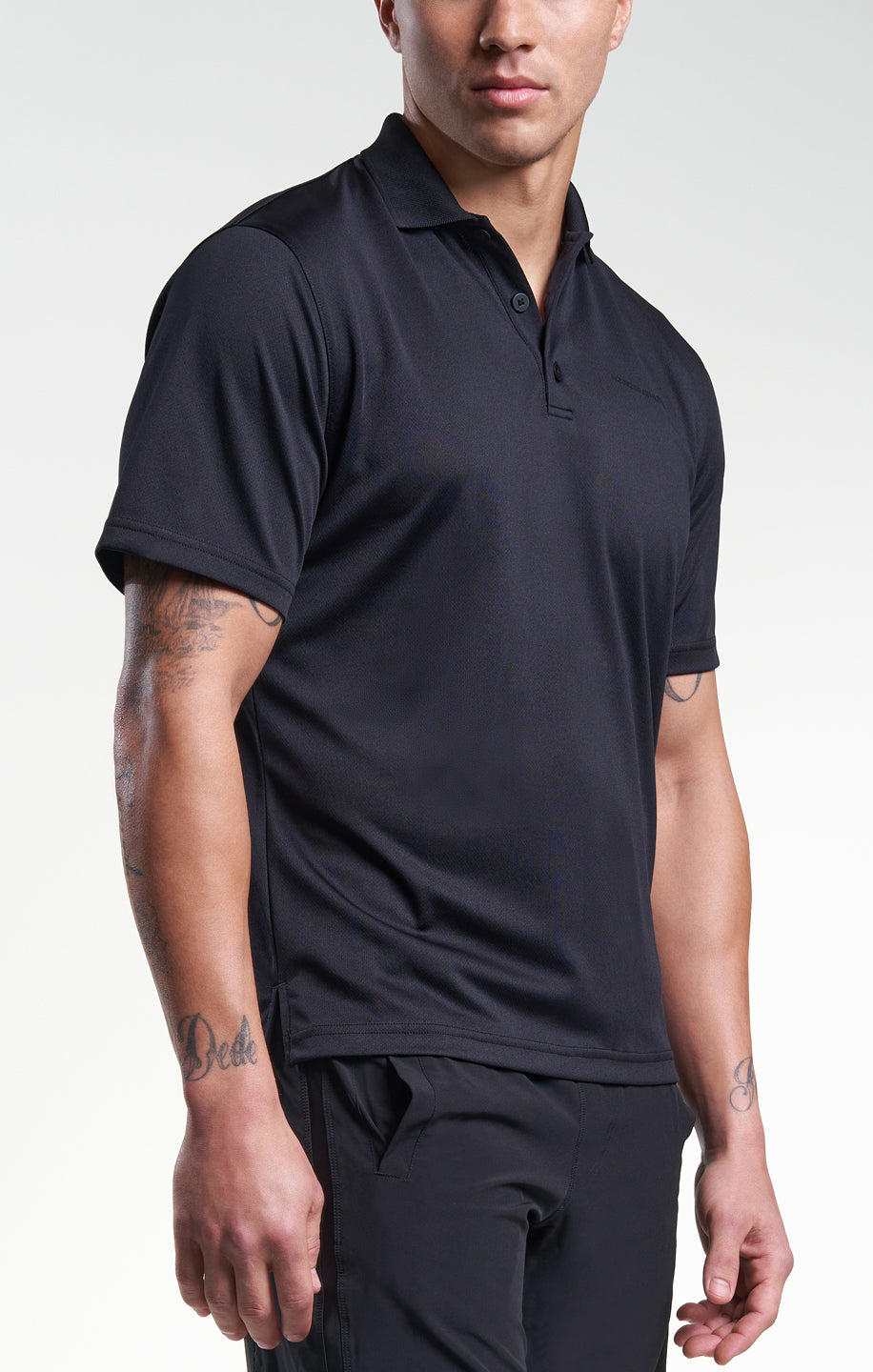 Mens Logo Polo Shirt Black