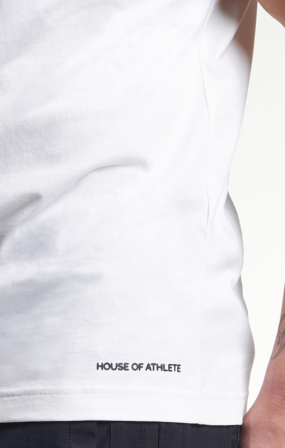 Logo V-Neck Tee Ivory