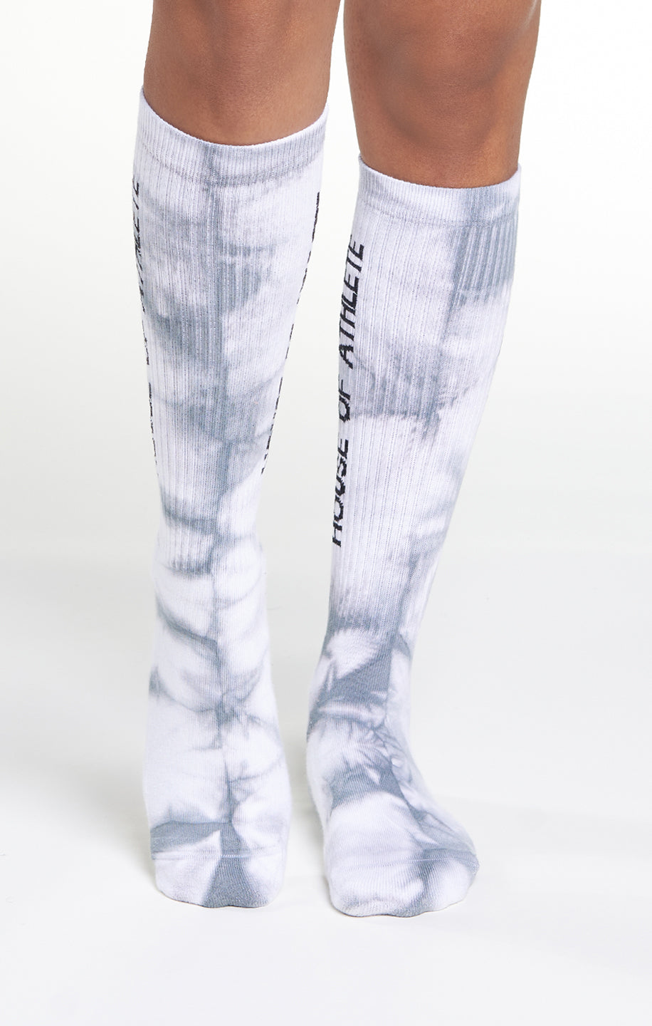 Women's Tall Tie Dye Socks Grey/White