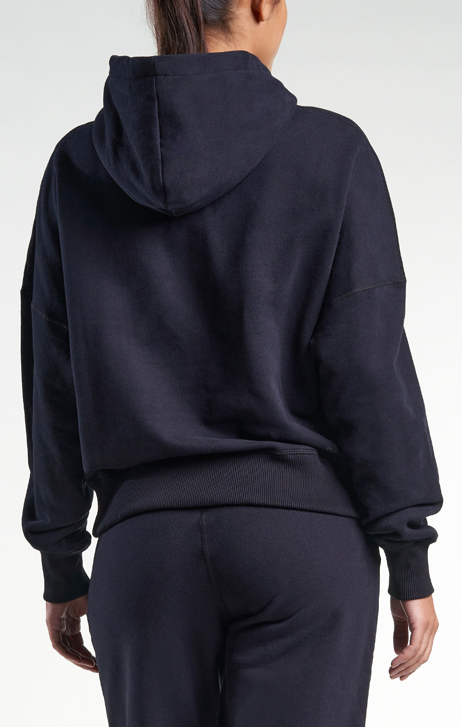 Womens Casual Popover HOA Hoodie Black