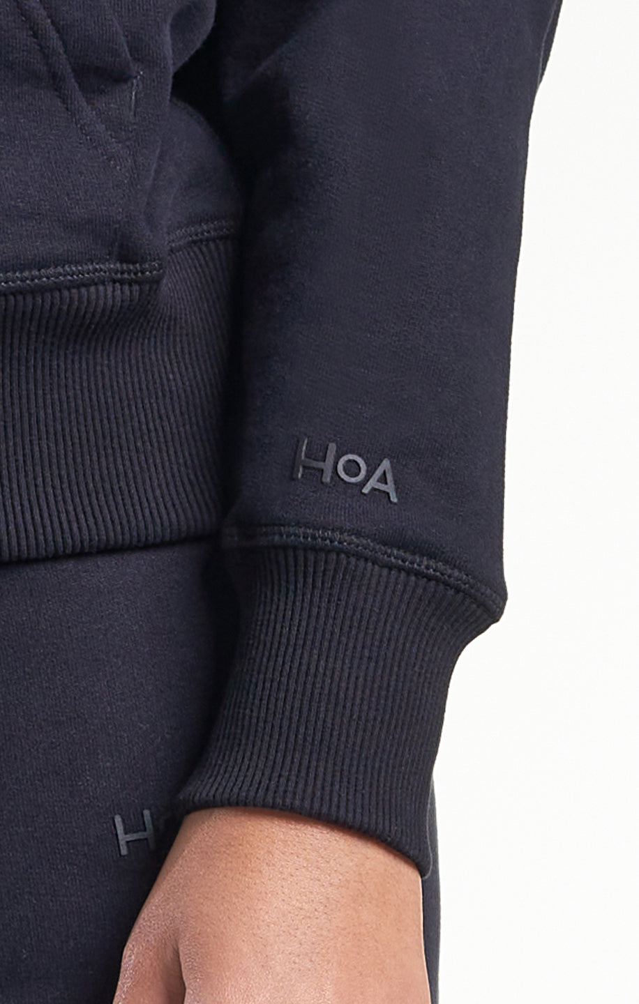 Womens Casual Popover HOA Hoodie Black