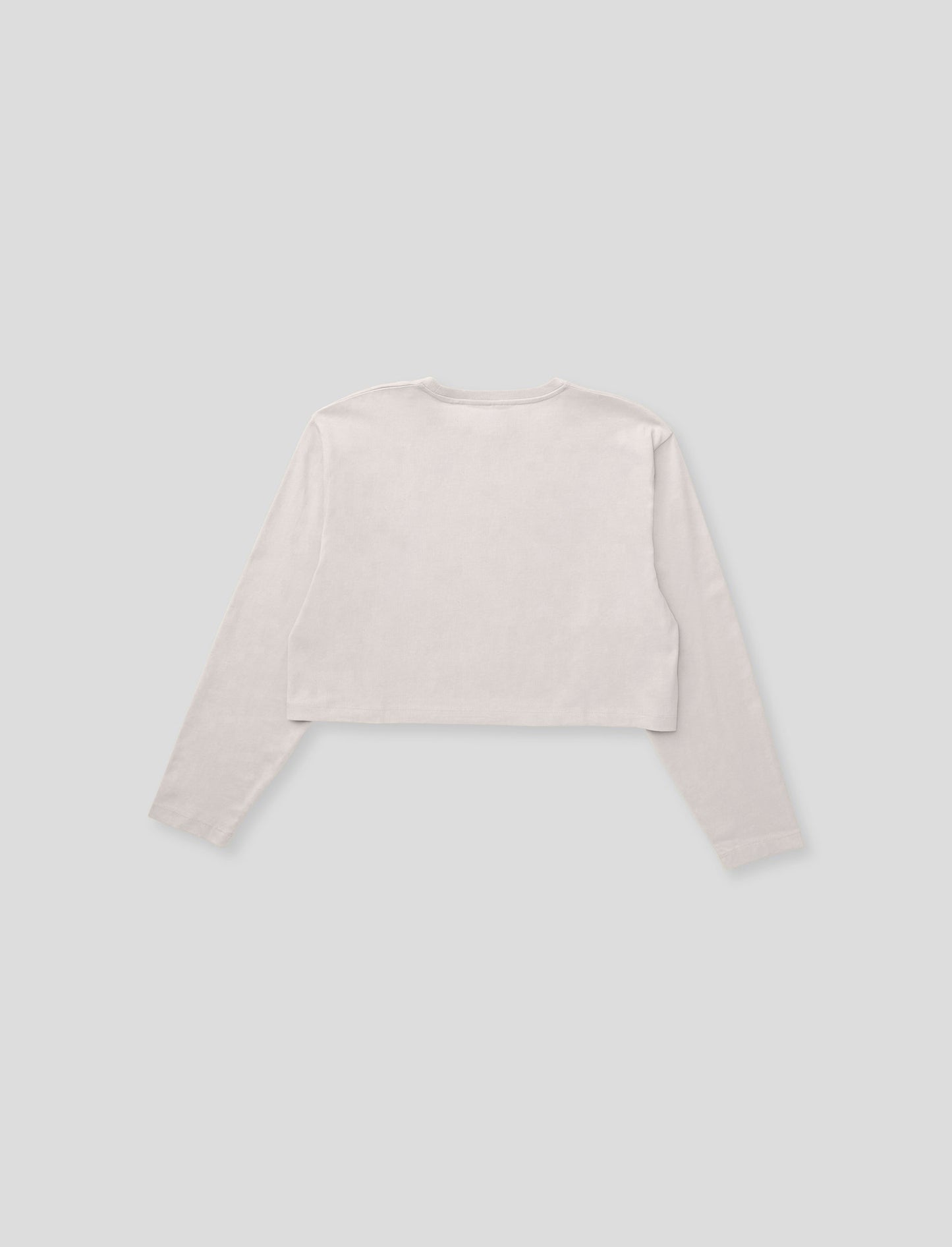 Women's Comfort Crop Long Sleeve Tee Stone