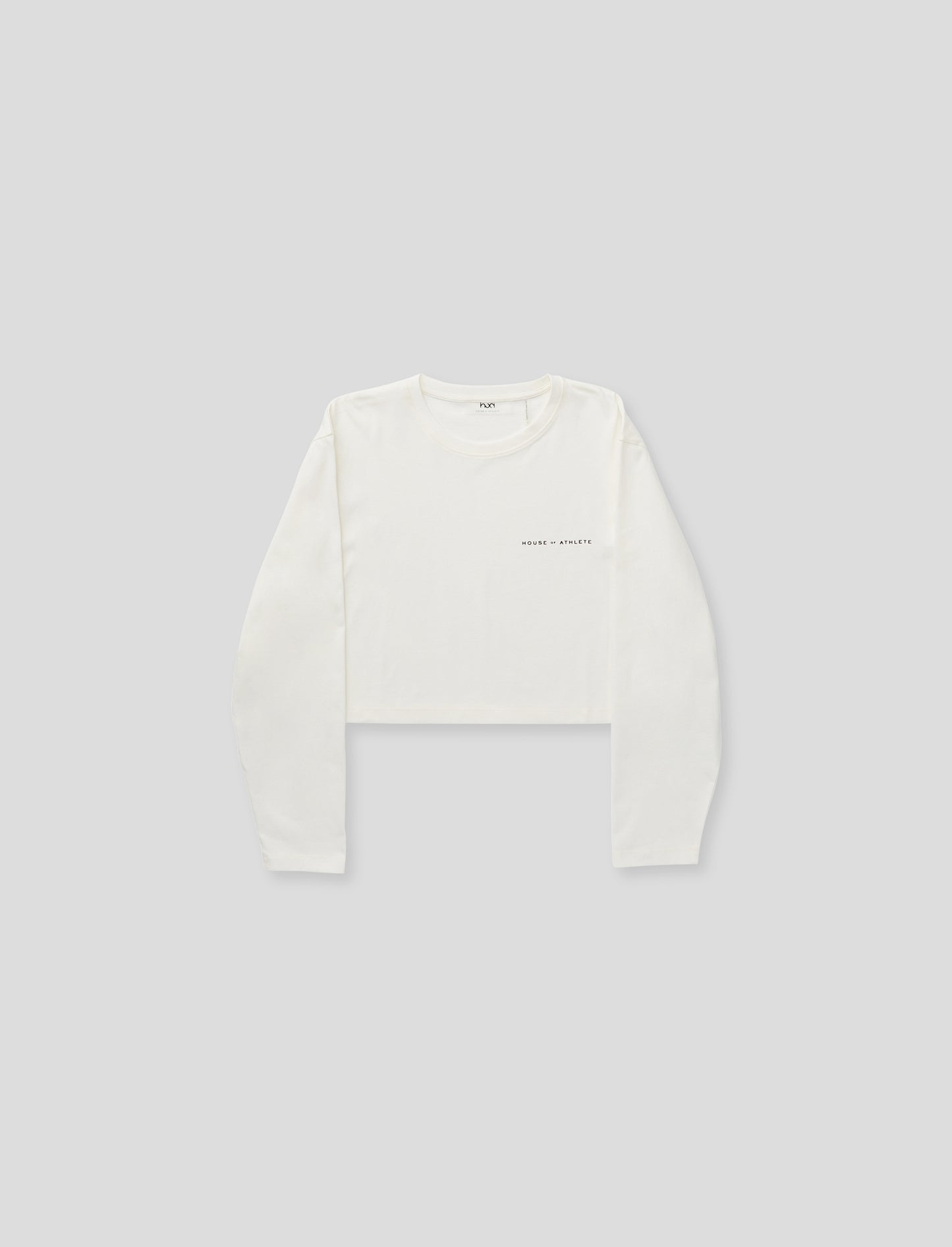 Women's Comfort Crop Long Sleeve Tee White