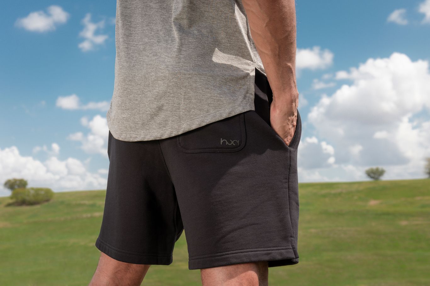 Men's French Terry Short Black