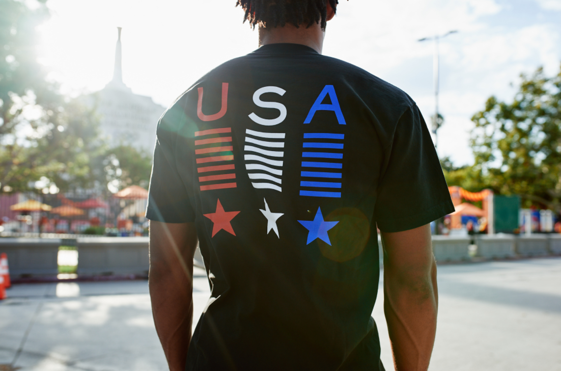 HOA x USA Tribute Tee Black
