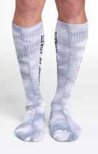 Load image into Gallery viewer, Men&#39;s Tall Tie Dye Socks Grey/Black
