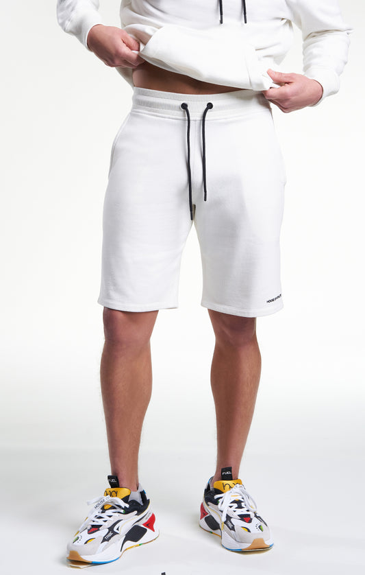 Mens Casual Sweat Shorts Ivory
