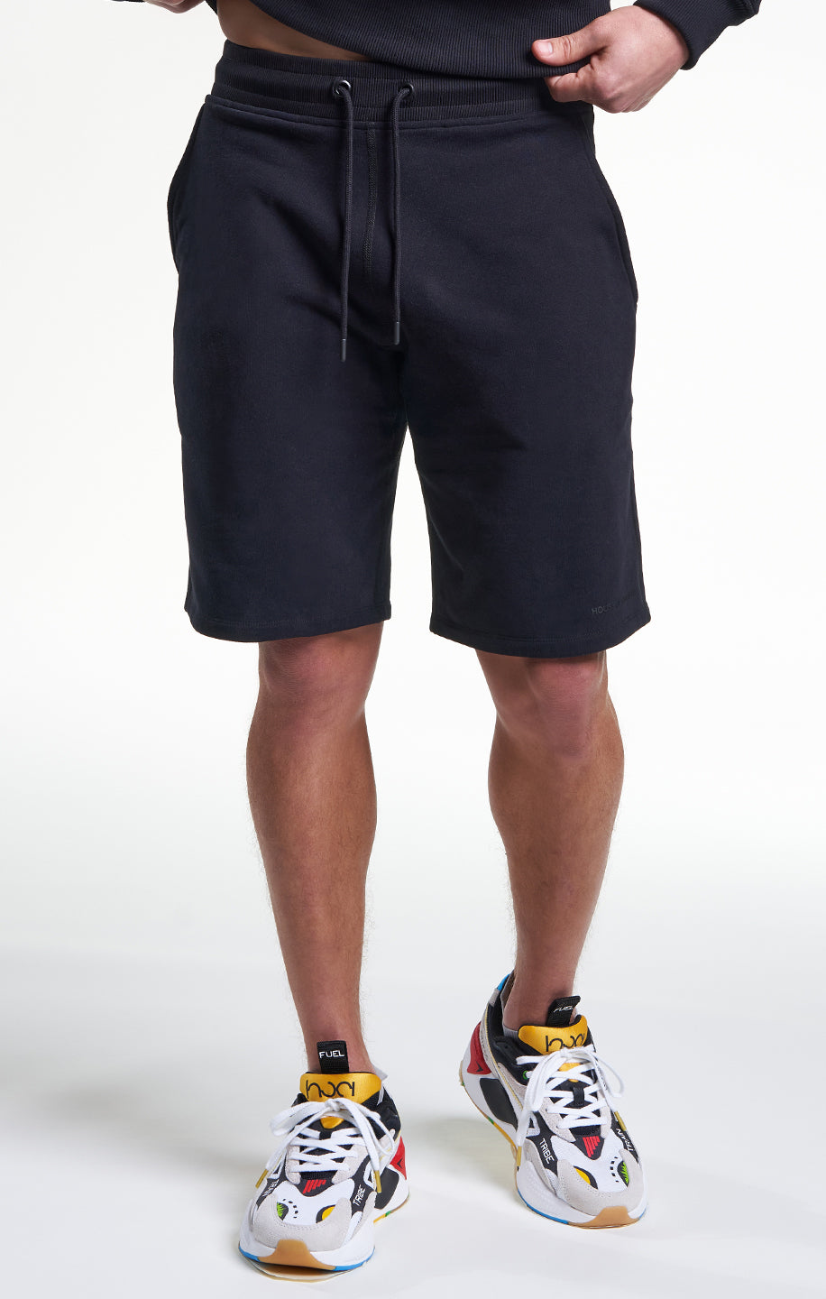 Mens Casual Sweat Short Black