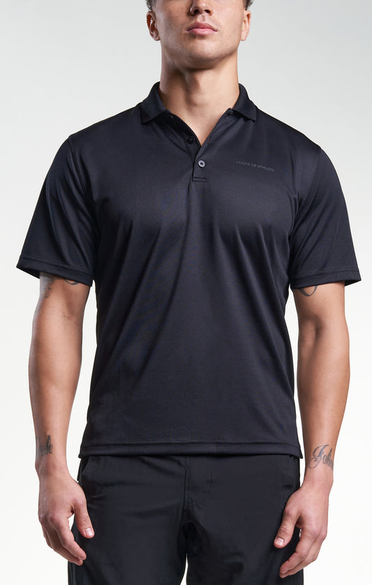 Mens Logo Polo Shirt Black