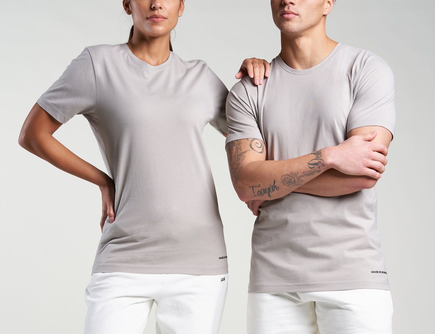 Logo Crew Tee Drizzle Grey