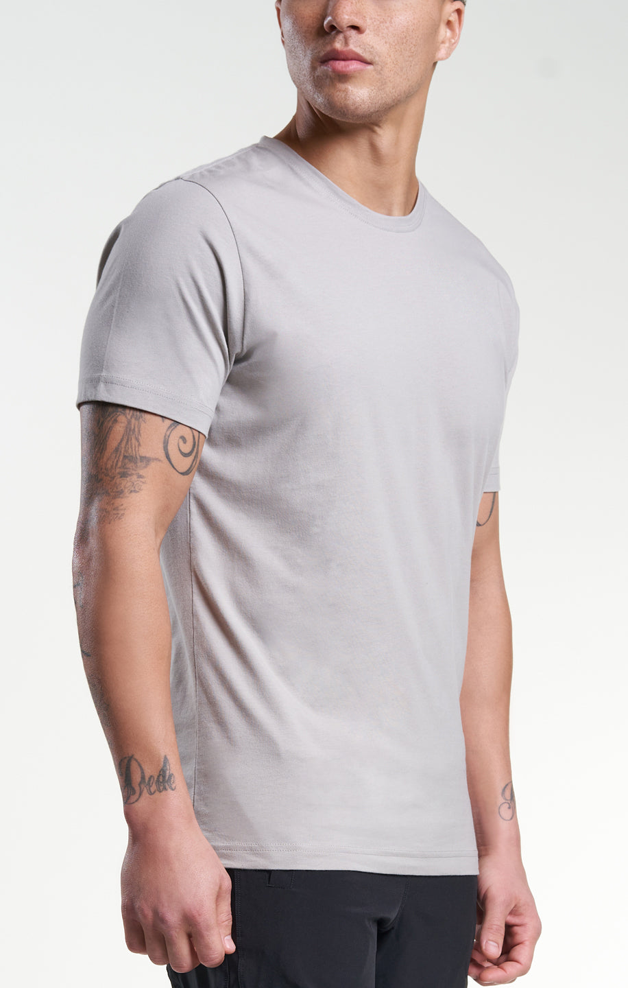 Logo Crew Tee Drizzle Grey