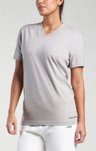 Load image into Gallery viewer, Logo V-Neck Tee Drizzle Grey
