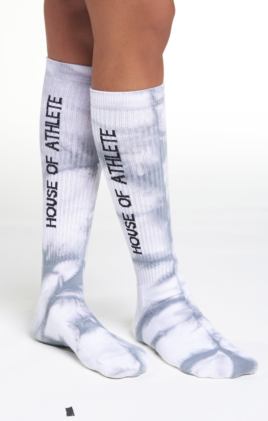 Women's Tall Tie Dye Socks Grey/White