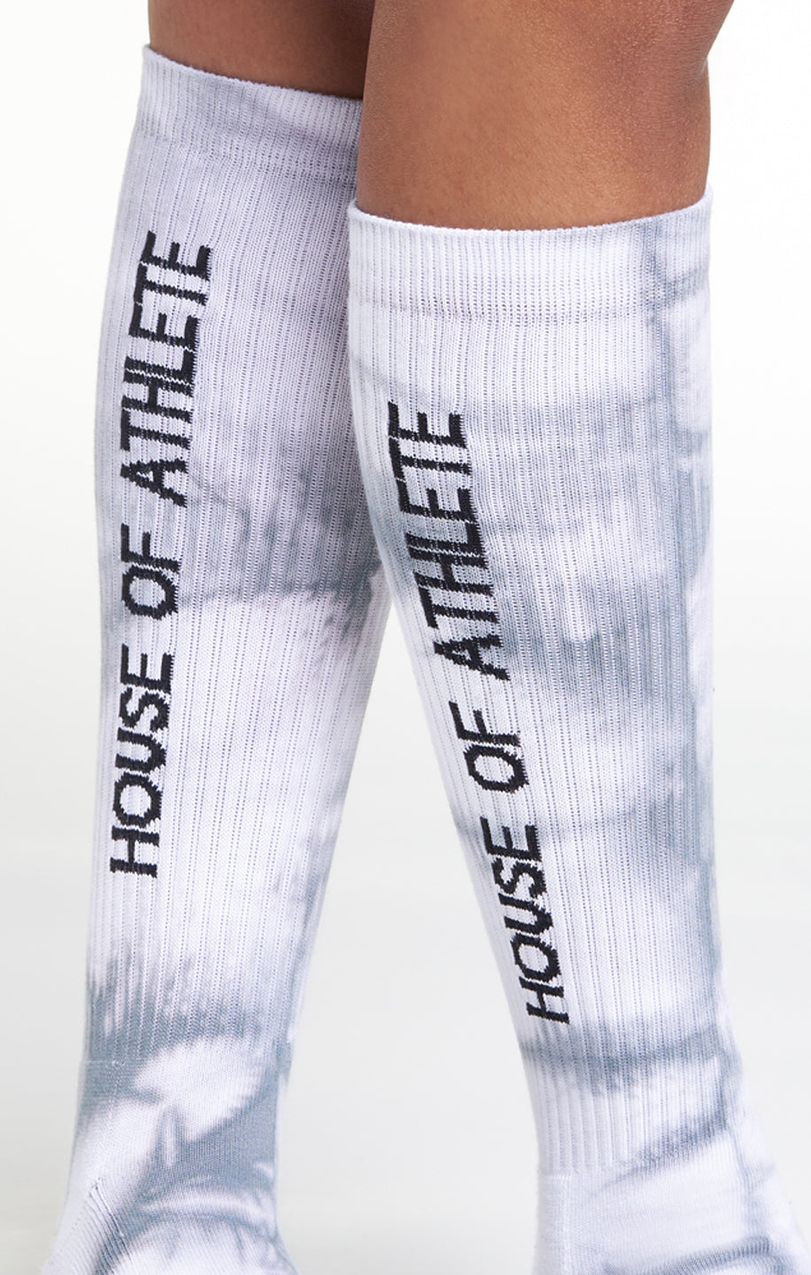 Women's Tall Tie Dye Socks Grey/White