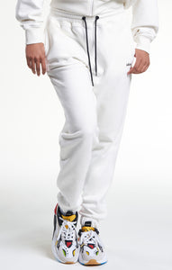 Womens Casual Sweat Jogging Pant Ivory