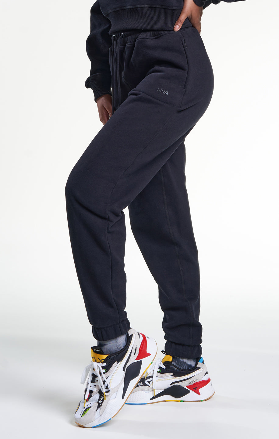 Womens Casual Sweat Jogging Pant Black
