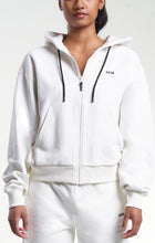 Load image into Gallery viewer, Womens Casual Zip-Through HOA Hoodie Ivory
