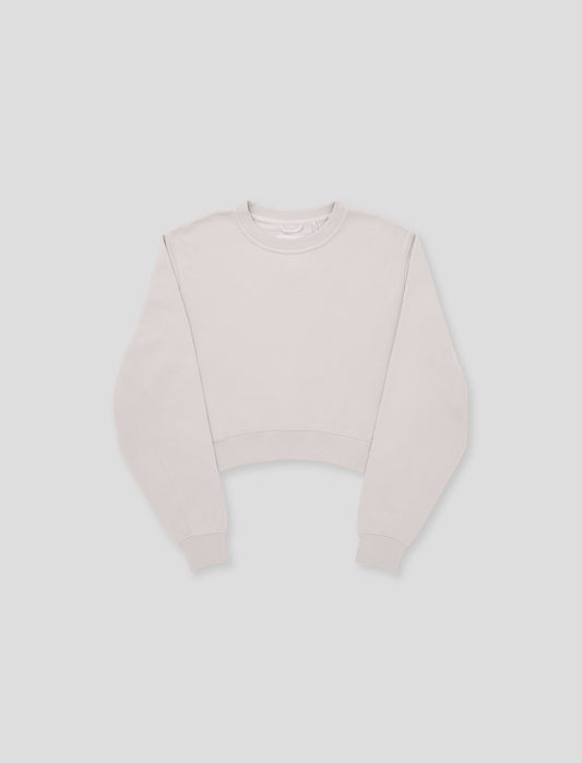 Women's Comfort Crop Sweatshirt Stone