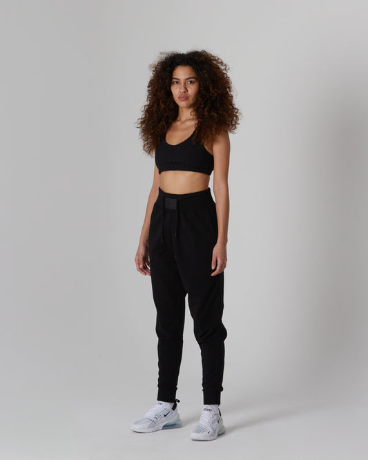 Women's Power Span Strappy Bra Black