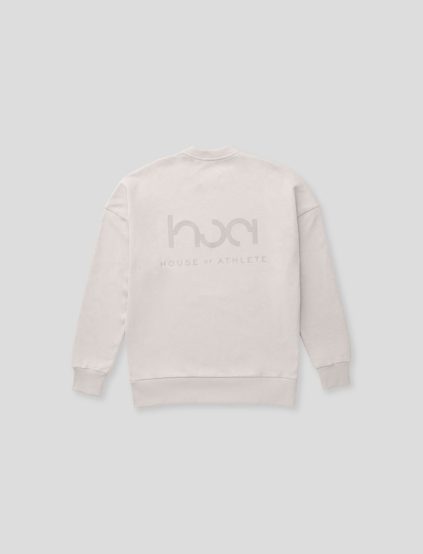 Men's French Terry Oversized Crew Stone