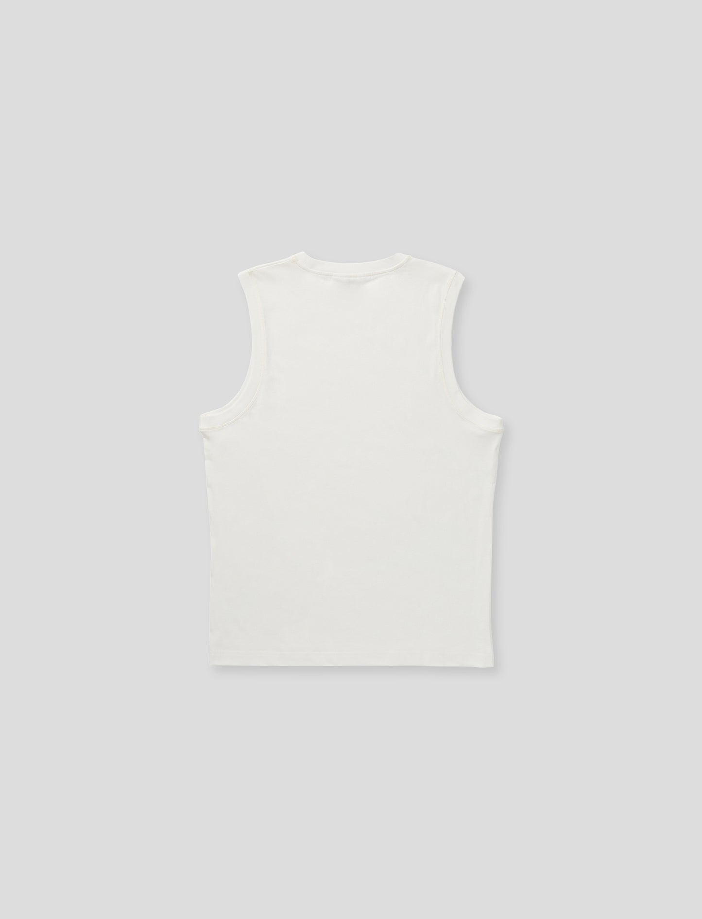 Men's Logo Sleeveless Top White