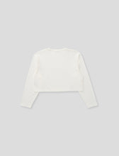 Load image into Gallery viewer, Women&#39;s Comfort Crop Long Sleeve Tee White
