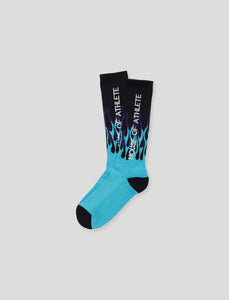 Men's Tall Flame Socks Blue/Violet
