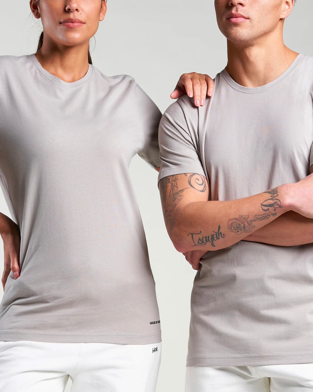 Logo Crew Tee Drizzle Grey