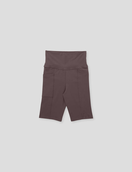 Women's Power Span High-Waist Bike Short Mushroom