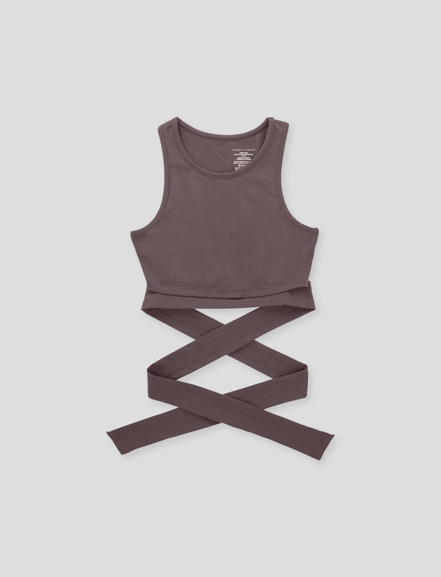 Women's Power Span Wrap Tank Mushroom