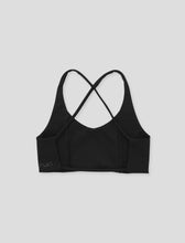 Load image into Gallery viewer, Women&#39;s Power Span Strappy Bra Black
