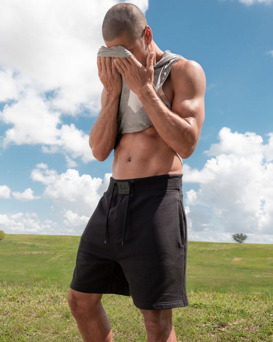 Men's French Terry Short Black